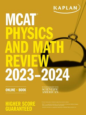 cover image of MCAT Physics and Math Review 2023-2024: Online + Book